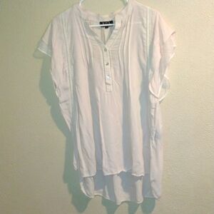 Powder Pink Cotton Blend Oversized Lightweight POL Short Sleeve Top S